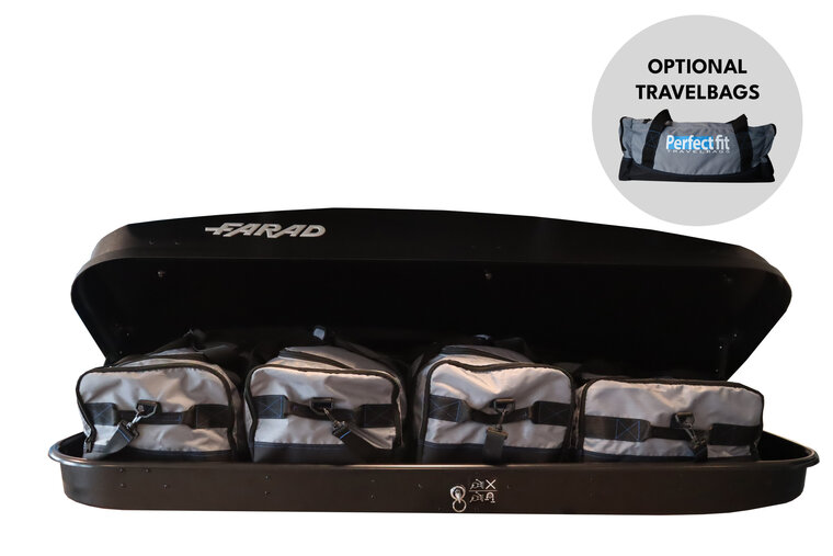 Farad dakkoffer N18 430 liter + PerfectFit dakdragers Skoda Karoq vanaf 2018