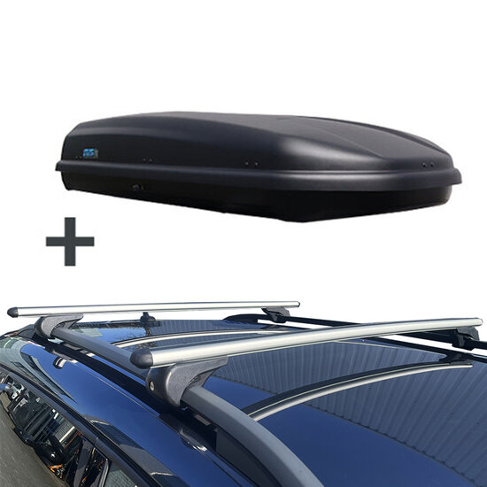 PerfectFit dakkoffer 500 liter + Nordrive dakdragers Mercedes GL 09/2006 t/m 02/2016