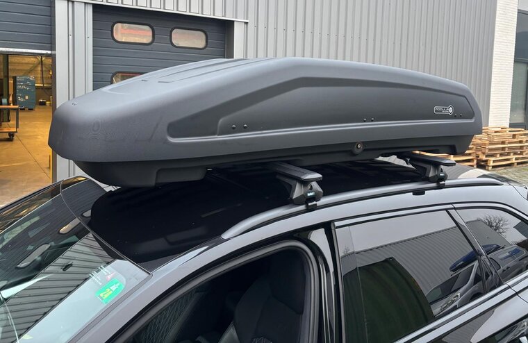 Modula dakkoffer Evo 470 + PerfectFit dakdragers Dacia Lodgy vanaf 2012