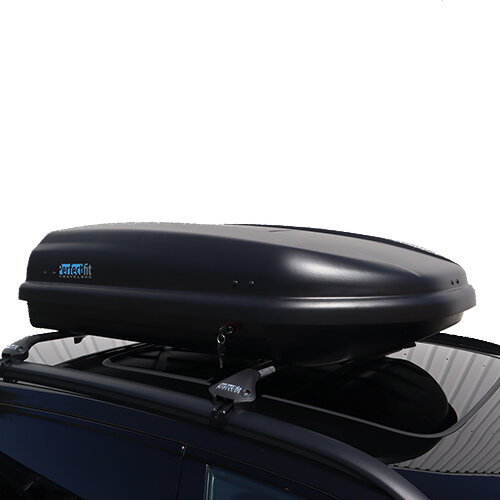 PerfectFit dakkoffer 400 liter + Nordrive dakdragers Audi A4 Avant 09/2001 t/m 10/2003