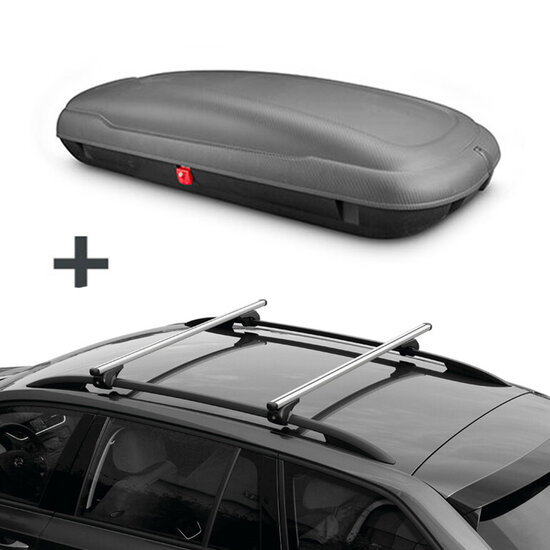 ArtPlast dakkoffer 400 liter + Nordrive dakdragers Lexus RX 05/2003 t/m 05/2009
