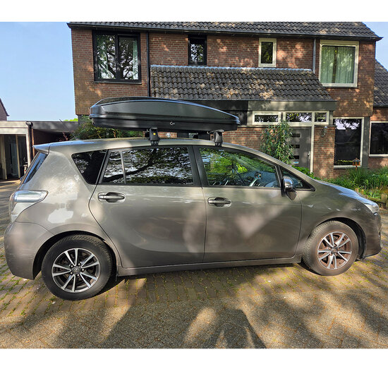 Dakkoffer Farad Crub N18 430 Liter + dakdragers Toyota Prius 5 deurs hatchback 2016 t/m 2023