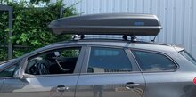 Dakkoffer PerfectFit 500 Liter + dakdragers Porsche Cayenne SUV 2002 t/m 2009