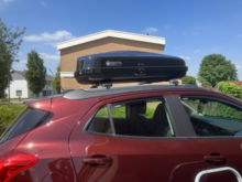 Dakkoffer ArtPlast 320 Liter + dakdragers Mercedes E-klasse (S211) Stationwagon 2003 t/m 2008