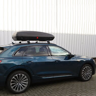 Dakkoffer ArtPlast 400 liter antraciet/carbon + dakdragers Porsche Macan (95B) vanaf 2015 voor gesloten dakrail