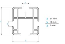 Dakdragers Nissan Nv300 (X83) - L1,L2 2014 t/m 2021 set van 4 aluminium