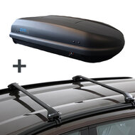 Dakkoffer PerfectFit 400 Liter + Dakdragers Porsche Cayenne (92A) SUV 2010 t/m 2017
