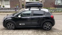 Dakkoffer PerfectFit 400 Liter + dakdragers Fiat Croma Stationwagon 2005 t/m 2011