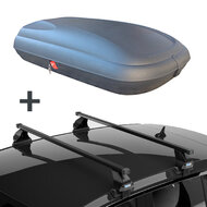 ArtPlast dakkoffer 320 liter + PerfectFit dakdragers Fiat 500 3 deurs hatchback vanaf 2007
