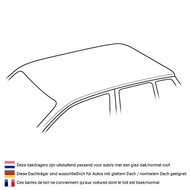 PerfectFit dakdragers Volkswagen Polo 5 deurs hatchback 2017 t/m 2021