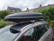 PerfectFit dakkoffer 500 liter + PerfectFit dakdragers BMW X5 2007 t/m 2013