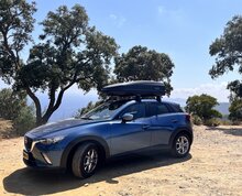 PerfectFit dakkoffer 440 liter + Nordrive dakdragers Mazda CX-30 vanaf 09/2019