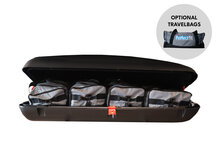 ArtPlast dakkoffer 400 liter + PerfectFit dakdragers Nissan Leaf 5 deurs hatchback vanaf 2018
