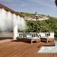 Terraskoeling - koele waterverneveling op uw eigen terras - mist systeem - zwart