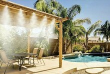 Terraskoeling - koele waterverneveling op uw eigen terras - mist systeem - zwart