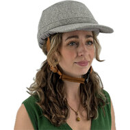 Vizorz SwitchCap fietshelm - Grey woolly cap