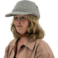 Vizorz SwitchCap fietshelm - Grey woolly cap