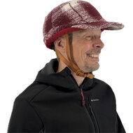 Vizorz SwitchCap fietshelm - Woolly cherry cap