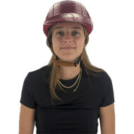 Vizorz SwitchCap fietshelm - Woolly cherry cap