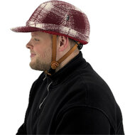Vizorz SwitchCap fietshelm - Woolly cherry cap