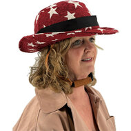 Vizorz SwitchCap fietshelm - Red stars stylish