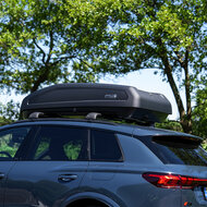 Modula dakkoffer Evo 470 liter + Nordrive dakdragers Toyota RAV4 3 deurs hatchback 2000 t/m 2006