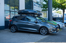 Modula dakkoffer Ciao 430 liter + Nordrive dakdragers Mercedes B-Klasse 5 deurs hatchback 10/2011 t/m 01/2019