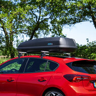 PerfectFit dakkoffer 440 liter + Nordrive dakdragers Mercedes CLA Shooting Brake 03/2013 t/m 07/2019