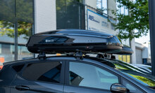 Modula dakkoffer Ciao 430 liter + Nordrive dakdragers Mercedes CLA 4 deurs sedan 02/2013 t/m 04/2019