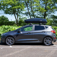 Modula dakkoffer Ciao 430 liter + Nordrive dakdragers Mercedes CLA Shooting Brake 08/2019 t/m 05/2023