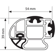 Nordrive dakdragers Mercedes eCitan vanaf 12/2023 set van 2 aluminium
