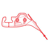Nordrive spoiler voor stalen stang - 95cm