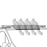 Nordrive spoiler voor aluminium stang - 95cm