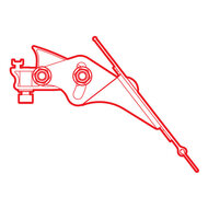 Nordrive spoiler voor aluminium stang - 95cm