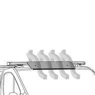 Nordrive spoiler voor aluminium stang- 110cm