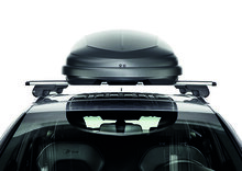 Dakkoffer Hapro Traxer 6.6 Antraciet + dakdragers Volvo XC40 vanaf 2018 voor gesloten dakrail