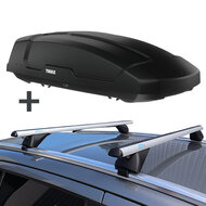 Dakkoffer Thule Force L 450 liter + dakdragers Mercedes GLC (X253) vanaf 2015 voor gesloten dakrail