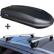 PerfectFit dakkoffer 440 liter + PerfectFit dakdragers BMW X1 2009 t/m 2015