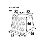 Lampa auto-hondenbench 55 x 90 x 66H cm