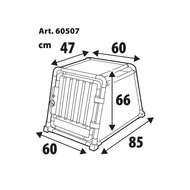 Lampa auto-hondenbench 60 x 85 x 86H cm