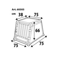 Lampa auto-hondenbench 75 x 75 x 66H cm