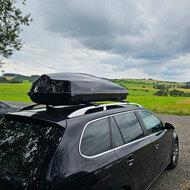Dakkoffer Modula Ciao 430 Liter + Dakdragers Audi E-Tron SUV vanaf 2019