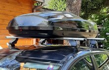 Modula dakkoffer Ciao 430 liter + Nordrive dakdragers Volvo S60 4 deurs sedan 09/2010 t/m 10/2018