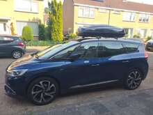 Modula dakkoffer Ciao 430 liter + Nordrive dakdragers Ford Ecosport 09/2015 t/m 06/2023