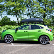 Dakkoffer Hapro Traxer 6.6 Antraciet + dakdragers Ford Galaxy vanaf 2015 voor gesloten dakrail