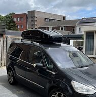 Modula dakkoffer Evo 470 liter - Hoogglans zwart - Voordelige keuze ANWB