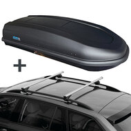 PerfectFit dakkoffer 440 liter + Nordrive dakdragers Suzuki Ignis 10/2003 t/m 12/2008