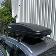 Dakkoffer Farad Crub N18 430 Liter + dakdragers Infiniti Q50 4 deurs sedan vanaf 2015