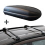 Dakkoffer PerfectFit 400 Liter + Dakdragers Audi A3 Sportback (8V) 5 deurs hatchback 2013 t/m 2020