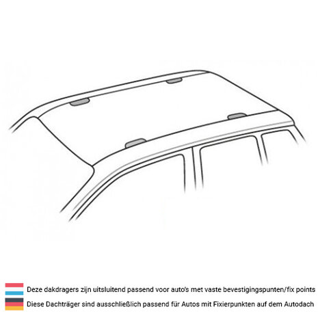 Dakdragers Opel (J) 5 deurs hatchback t/m 2016